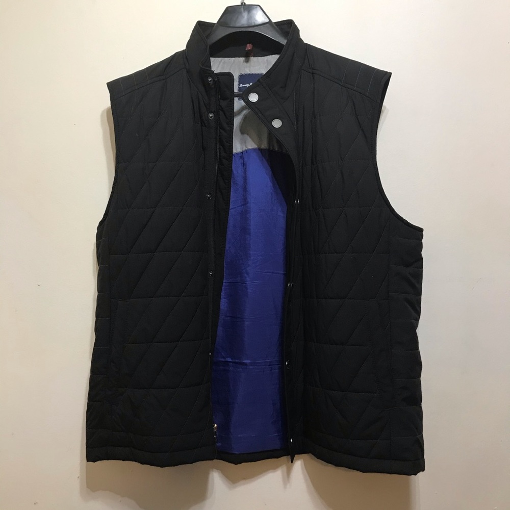Tommy Bahama Men’s Vest XXL Black Full-Zip